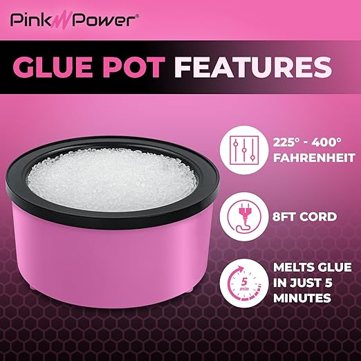 Pink Power Electric Hot Glue Pot - Image 2