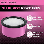 Pink Power Electric Hot Glue Pot - Image 2