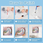 hkejoi Woman Paint by Numbers Kit - Image 8