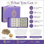 Coin Collection Book Holder for Collectors, 200 Pockets Collecting Album& 30 - Image 6
