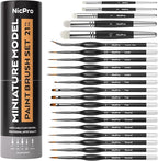 Nicpro Miniature Paint Brushes Drybrush by Nicpro