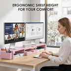 OPNICE Desk Organizers and Accessories, Dual Monitor Stand Riser - Image 2
