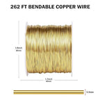 Copper Jewelry Wire Craft 262FT 24 Gauge Metal Wire - Image 2