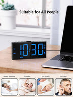 Vibrating Alarm Clock for Heavy Sleepers – Loud Bed Shaker, Dual Alarms - Image 7