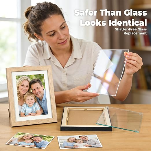 5 Pack Clear Plexiglass Sheets- 12x16x0.04 Acrylic Sheets Transparent and - Image 3