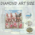 Pig Flower Diamond Art Kits For Adults, 5D Diamond Painting Kits for Beginner - Image 6