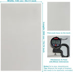 White Faux Leather Fabric 79"×55" Lychee Grain Upholstery Vinyl - Image 4