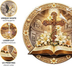 Jigfoxy Wooden Puzzles for Adults, Bible & Cross Jigsaw Puzzle - Image 3