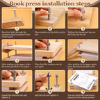 JUPEAN 34 Pcs Book Binding Kits, Book Press, Books Making Kit - Image 4