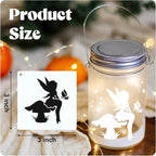 Marspark 66 Pcs Small Stencils for Crafts Reusable 3 Inch Stencils for Painting - Image 2