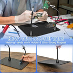 Drdefi Magnetic Helping Hands Soldering Station 12X Magnifying Lamp Third Hand - Image 3