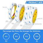 3M Double Sided Tape 2"×32.8Ft 1 Pack 9448A Double Coated Tissue Tape | Strong - Image 3