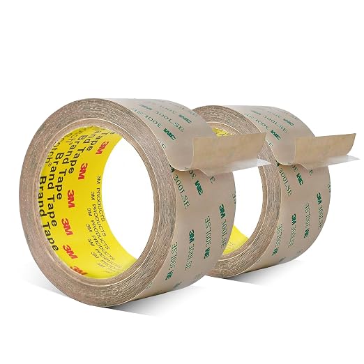 3M Double Sided Tape 300LSE 2" x 36Ft Clear, 2 Pack | Heavy Duty Adhesive Tape by 3MFullRangeProducts