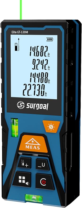 Laser Distance Measure Backlit LCD by SGSURGOAL