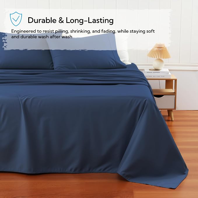 Cotton Flat Sheets Only, 600 TC 100% Cotton Flat Sheet Top Sheet Only, Queen - Image 5