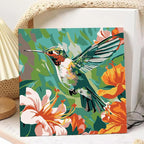 hkejoi Hummingbird Paint by Numbers Kit - Image 2
