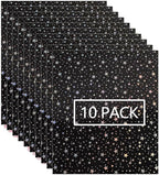FUNKAKA Holographic Star Heat Transfer Vinyl HTV 10 Sheets by FUNKAKA