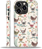ZHEGAILIAN Case for iPhone 16 Pro Max, Chicken Farmhouse Animal Rooster Durable by Home