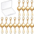 Hicarer 12 Pieces Magnetic Necklace Clasp Locking Magnetic Jewelry Clasp Round by Hicarer