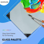 Glass Palette for Oil Painting, 12 x 9 Inches, Watercolor, Painting Supplies - Image 2