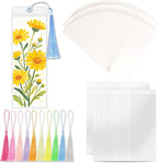 40-Set Bookmark Making Kit, 300GSM Blank Cardstock, 10 Spare Practice Cards by Unknown