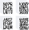 Outus 576 Pcs 8 Sheets Letters Stickers Vinyl Alphabet Number Decals Back to by Outus