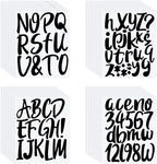 Outus 576 Pcs 8 Sheets Letters Stickers Vinyl Alphabet Number Decals Back to by Outus