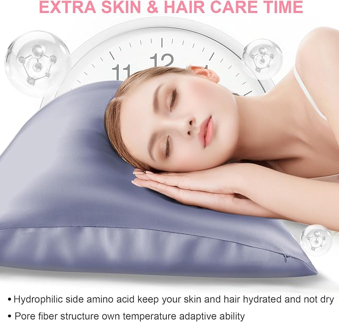 Silk Pillow Cases 2 Pack Standard Size - Image 3