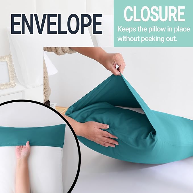 ZPECC Pillow Cases King Size Set of 4, 20x36 Envelope Closure Pillowcases - Image 5