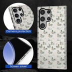 for Samsung Galaxy S24 Ultra Case, Cute Duck Pattern Glossy 2 in 1 Shockproof - Image 6