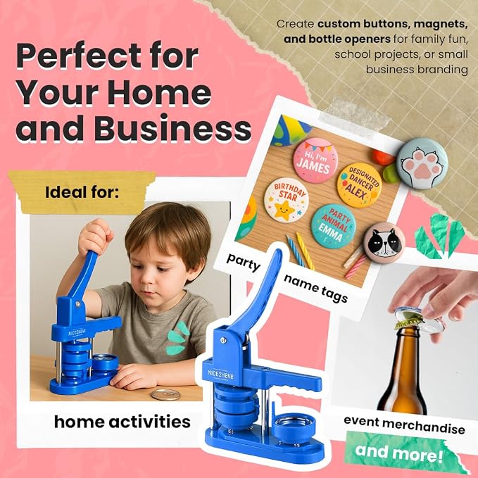 Button Maker Machine 2.25 Inch Pin Maker Kit - Image 5