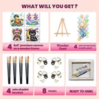 cviokrdu 4 Pack Paint by Numbers Kit - Image 3