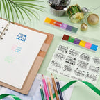 INFUNLY 16pcs Word Clear Stamps - Image 5