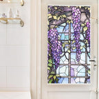 Wisteria Stained Glass Window Frosted Film, Thickened Static Cling Window Cling - Image 8
