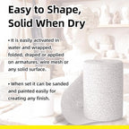 Falling in Art Plaster Cloth Rolls, 6 Pack 500gsm Plaster Bandage, Plaster - Image 4