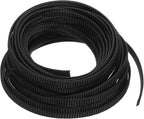 uxcell PET Expandable Sleeving 25ft 1/4" Black Cable Management Sleeve Cord by uxcell