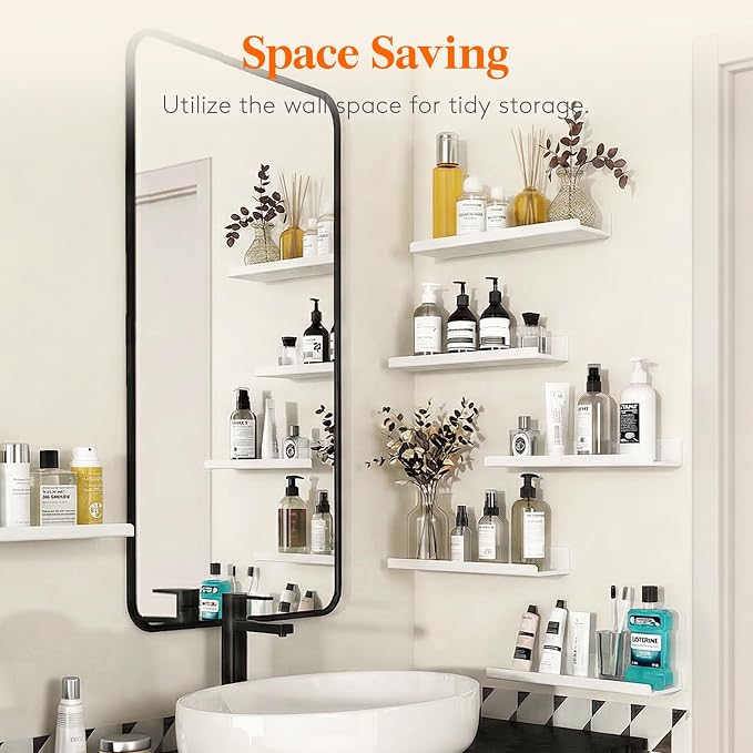 Lifewit Floating Shelves for Wall, Acrylic Display Shelf Wall Mounted for Figure - Image 6