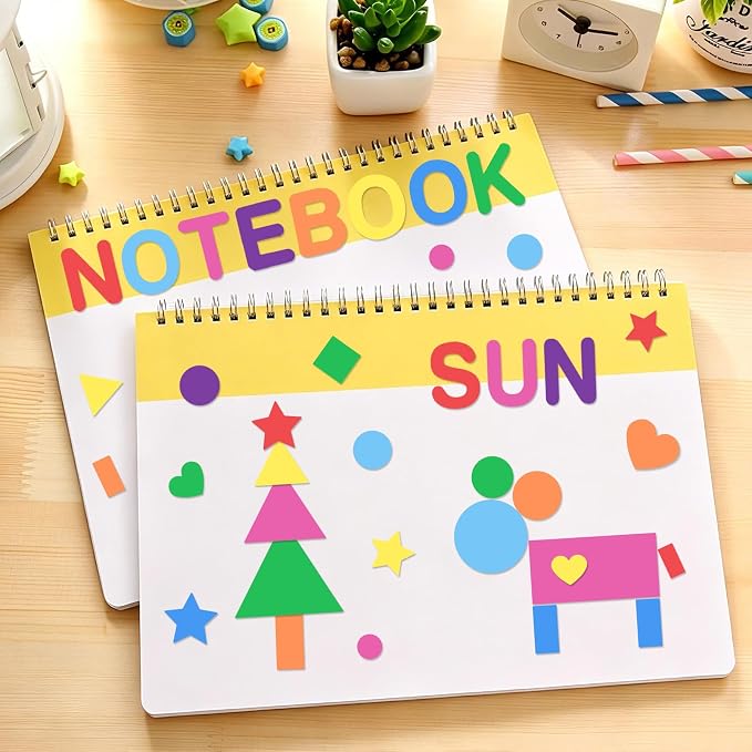 1490Pcs Foam Stickers for Crafts 8Colors Self Adhesive Foam Letter Shape - Image 5