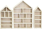 Ikee Design House-Shaped Wooden Shadow Cubby Box Display Shelf Organizer - Image 3