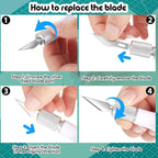 Lasnten 8 Set Fingertip Craft Knife 4.2 Inch Finger Detail Knife - Image 4