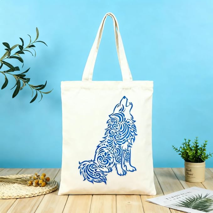 TIAMECH A4 Reusable Mandala Wolf Stencil - Image 7