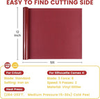 Glitter Heat Transfer Vinyl Rolls 12" x 5FT Red - Image 2
