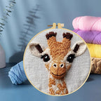 Punch Needle Kits Cute Giraffe Embroidery Starter Set - Image 6