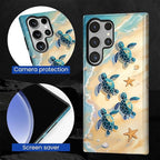 for Samsung Galaxy S24 Ultra Case, Sea Turtle Beach Pattern Glossy 2 in 1 - Image 7