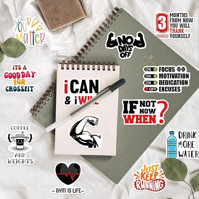 Inspirational Fitness Stickers Bulk - Image 6