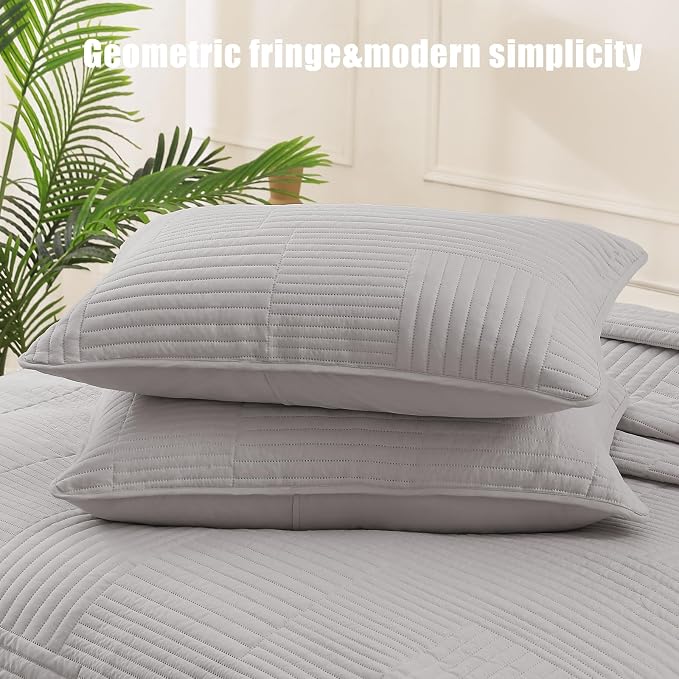 Whale Flotilla Ultra Soft Twin Quilt Bedding Set, Lightweight Microfiber Light - Image 6