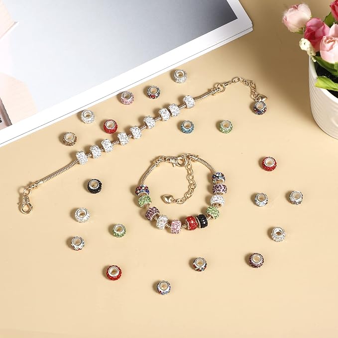 ZYEHXED 20PCS Snake Chain Charm Bracelet - Image 3