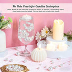 160PCS 16mm Pearls for Crafting, Artificial Pearl Beads for Vase Filler - Image 5