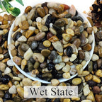 YISZM 2lbs Natural River Rocks for Plants, 3/8" Aquarium Gravel Decorative - Image 2