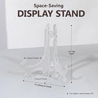 Artliving 5 Inch Clear Plastic Easels or Stand/Plate Holders to Display - Image 2